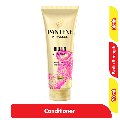 Promo Pantene Miracles Biotin Strength Kondisioner Rambut Rontok 70 ml Alfamart