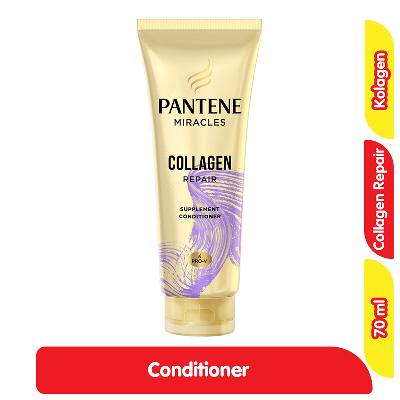 Promo Pantene Miracles Collagen Repair Kondisioner Rambut Rusak 70 ml Alfamart