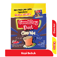 Promo Harga Good Day Coffee Duet ChocoNut per 5 sachet 22 gr - Alfamart