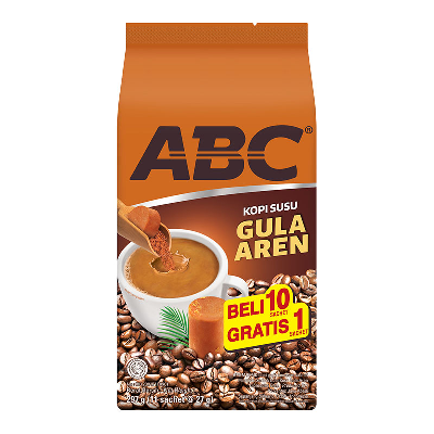 ABC Kopi Susu Gula Aren 11 x 27 g | Alfagift