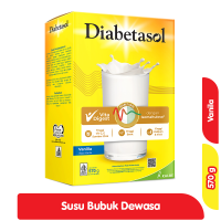 Promo Harga Diabetasol Special Nutrition for Diabetic Vanilla 600 gr - Alfamart