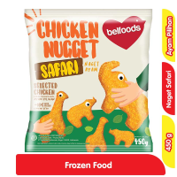 Promo Harga Belfoods Nugget Chicken Nugget Safari 450 gr - Alfamart